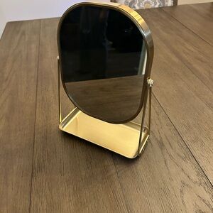 Elegant Gold Tabletop Mirror